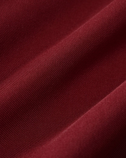 Red U-Neck A-Line Mini Dress